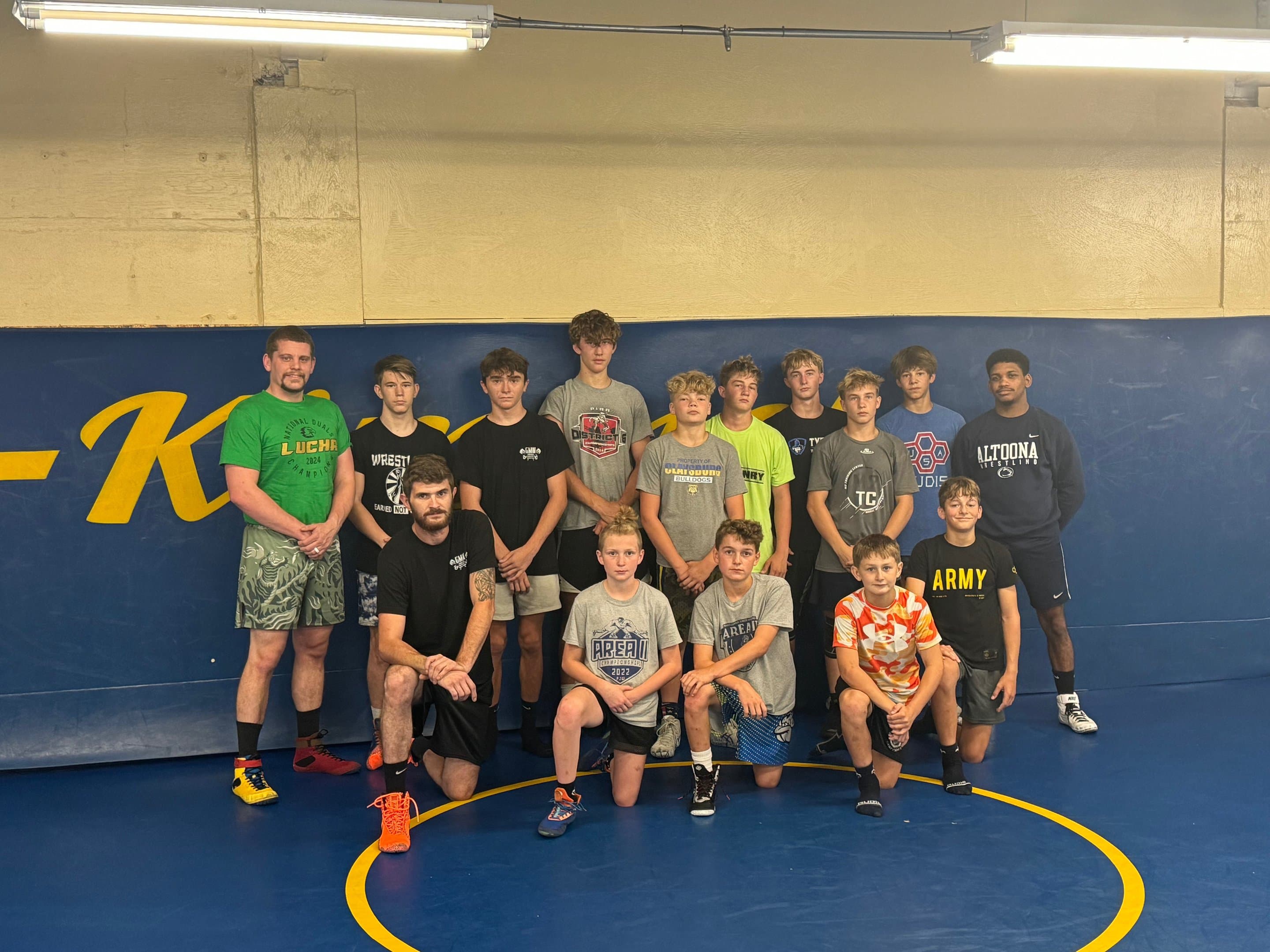 Coach Tre with athletes