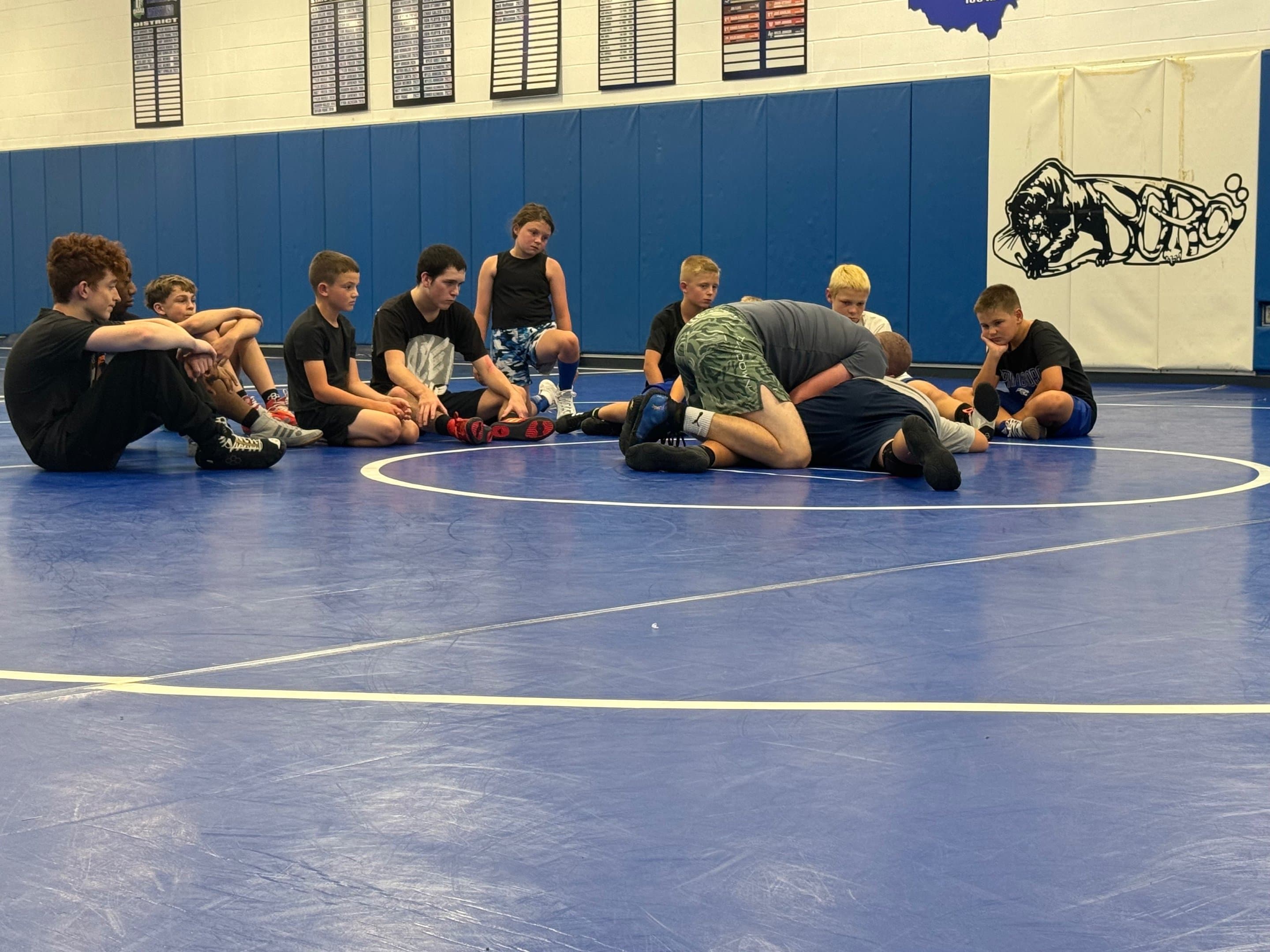 Wrestling camp drill