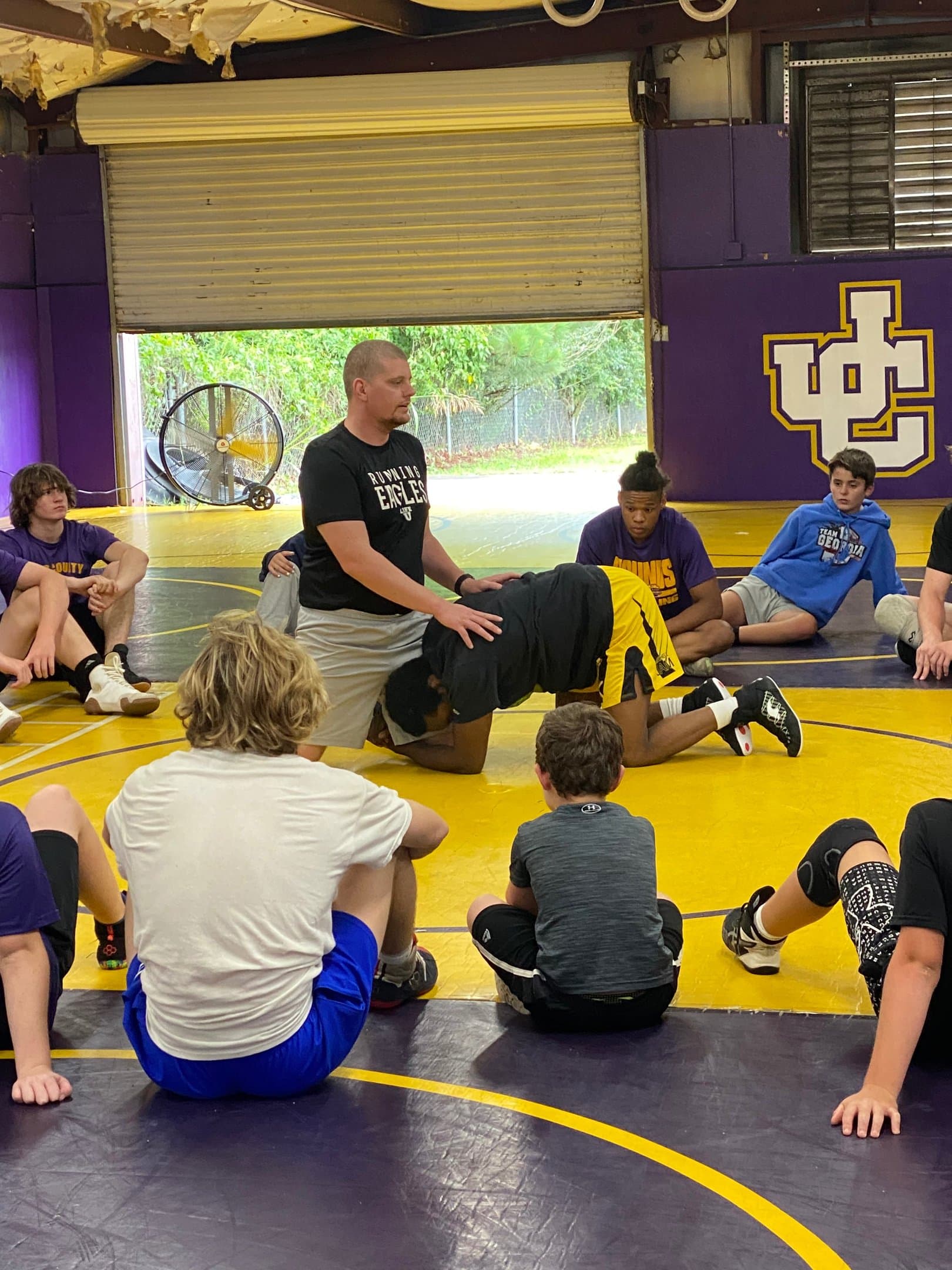 Camp athletes training