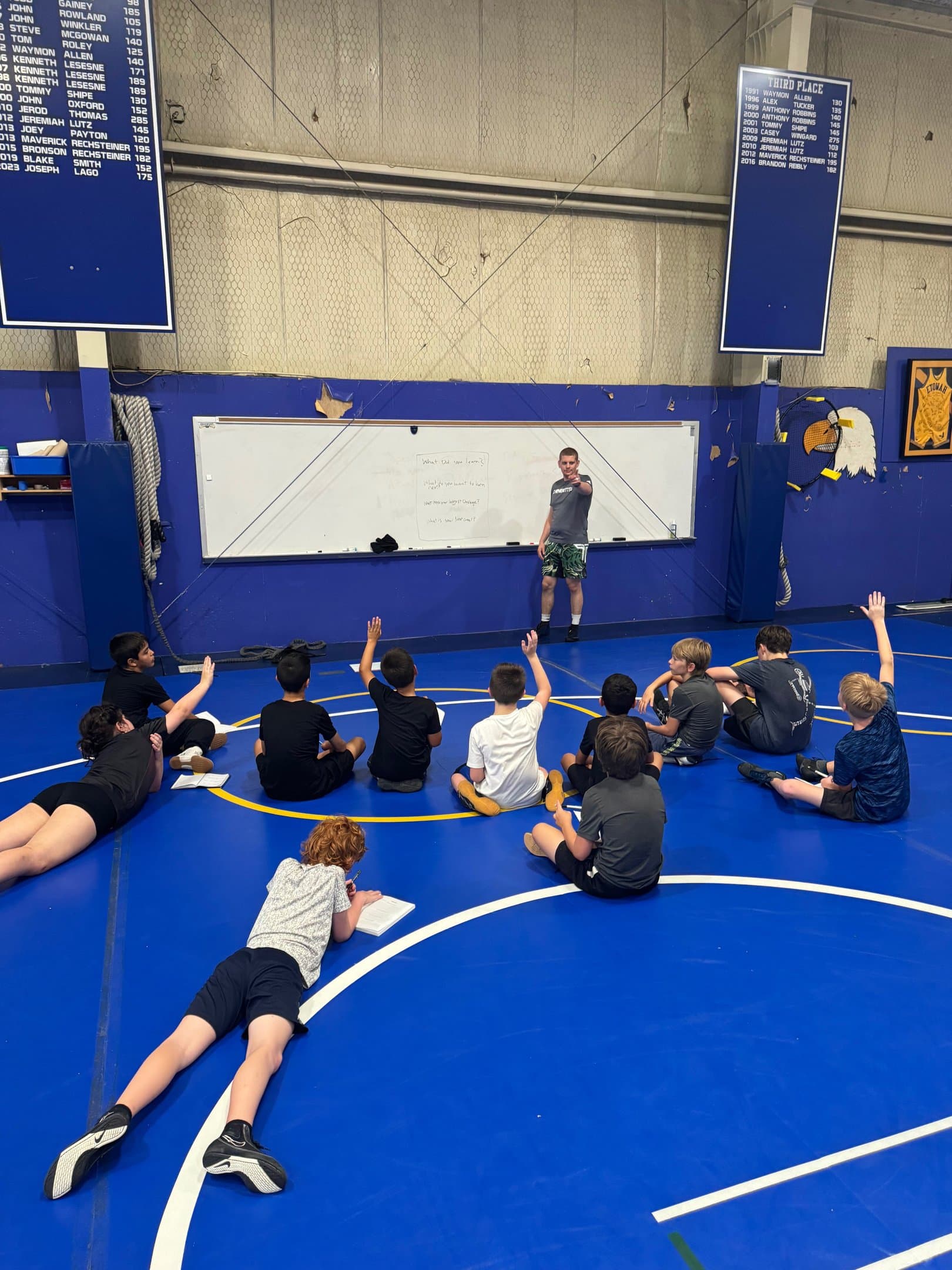 Wrestlers at Horton Camp