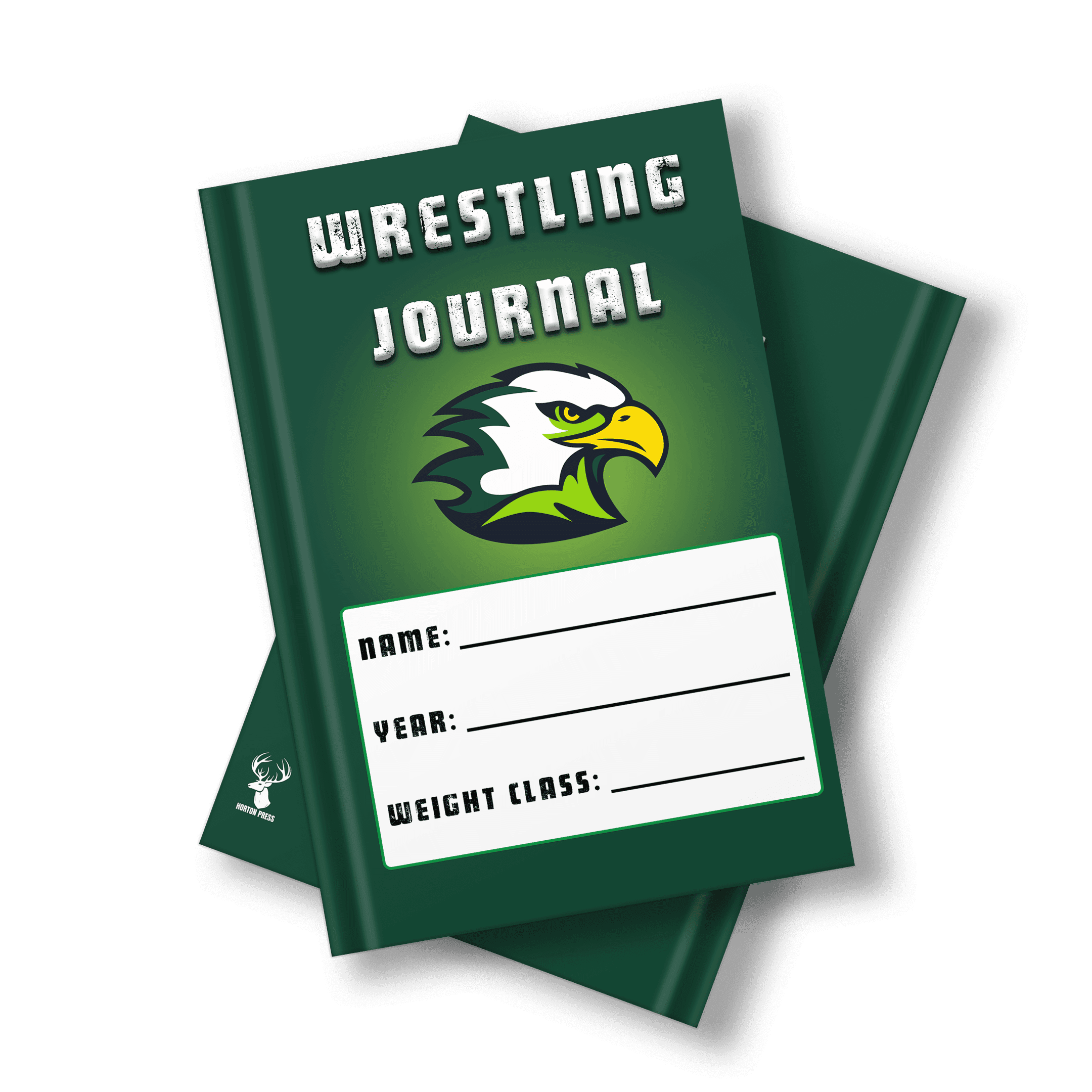 Custom wrestling journal mockup